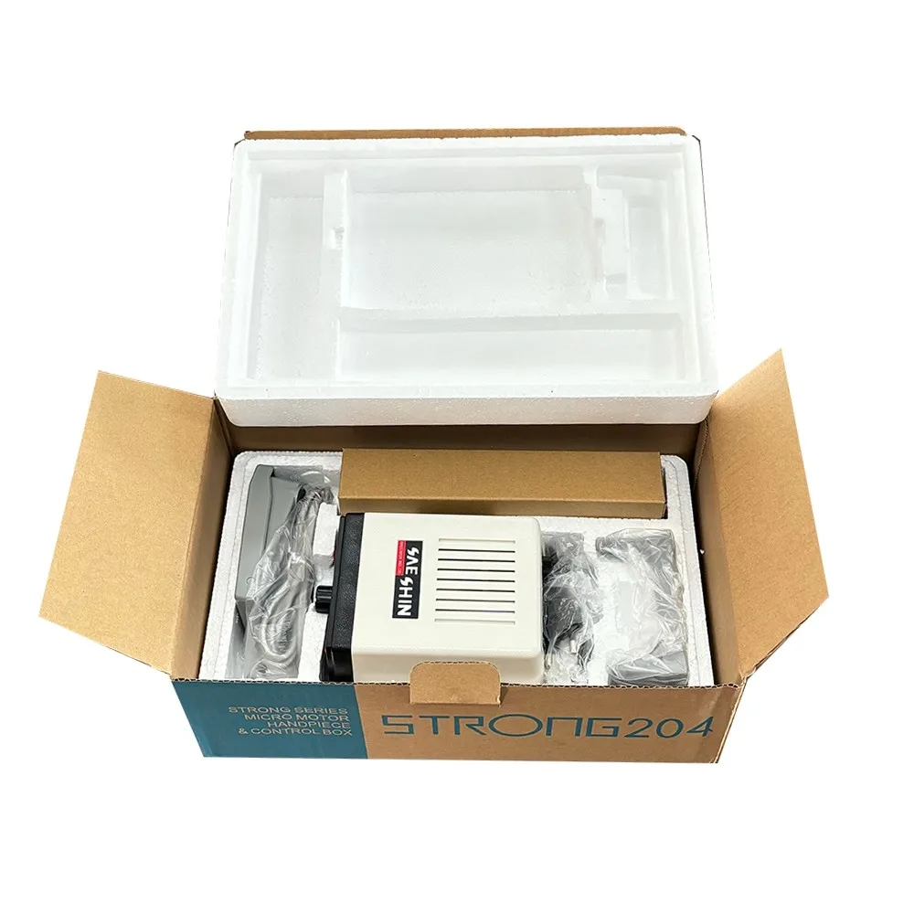 Стоматологическая электрическая дрель с микромотором, 35000 об/мин, сильная профессиональная шлифовальная машина 204 для стоматологического оборудования и лабораторного использования