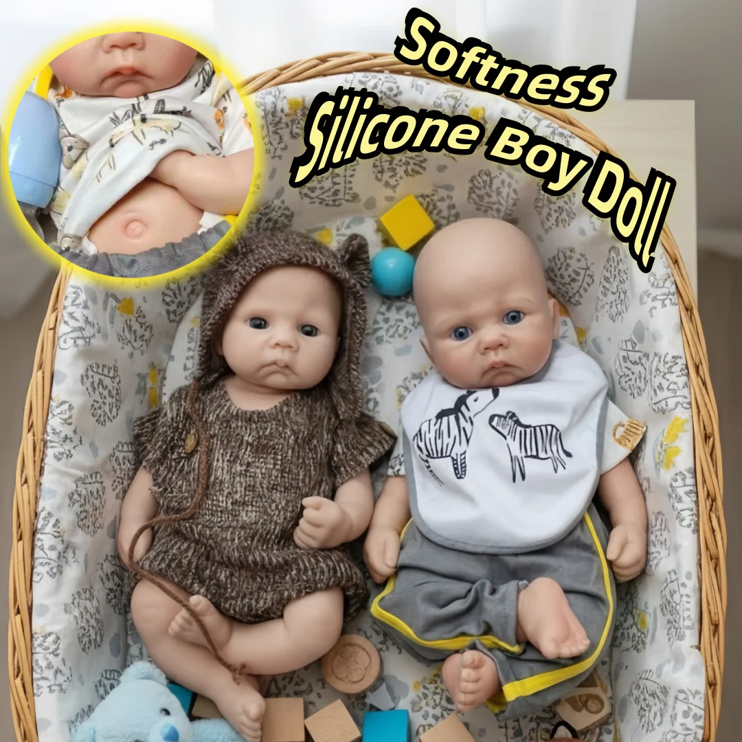 

1 шт./16 дюймов, водонепроницаемые куклы-реборны из силикона, мальчики, с окрашенной и неокрашенной кожей, ручной работы, силиконовые куклы-реборны для мальчиков