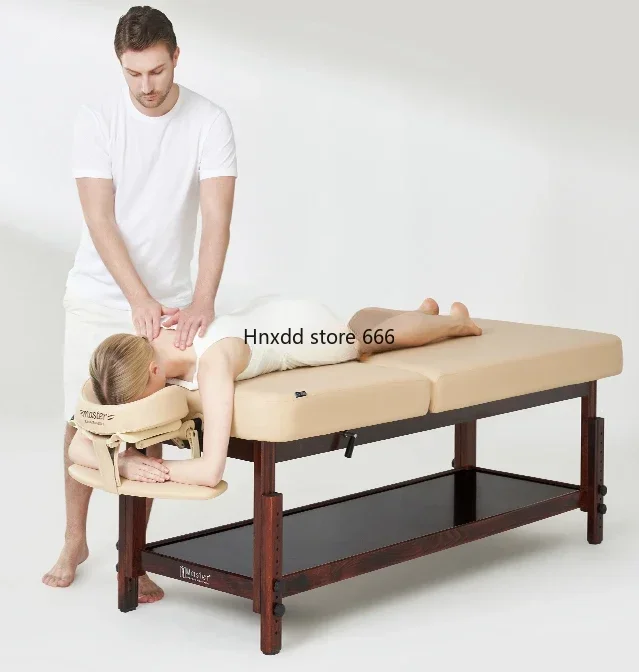 Solid Wood Beauty Massage Bed Beauty Salon Special Body Therapy Massage Bed