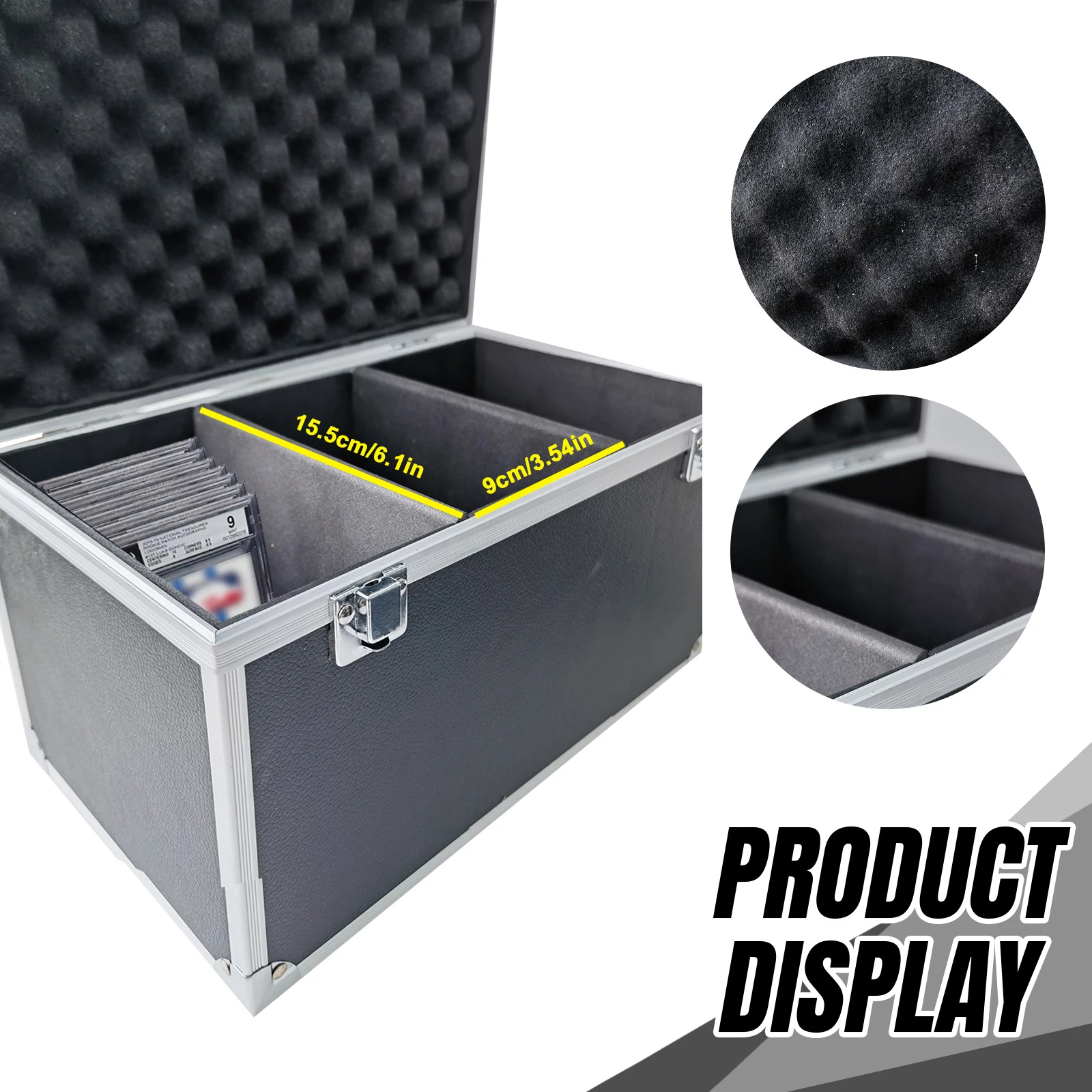 Portable Graded Trading Card Organizer Game Card Collector Sport Card Case Storage Box Slabs Holder Protector for PSA/BGS/CGC