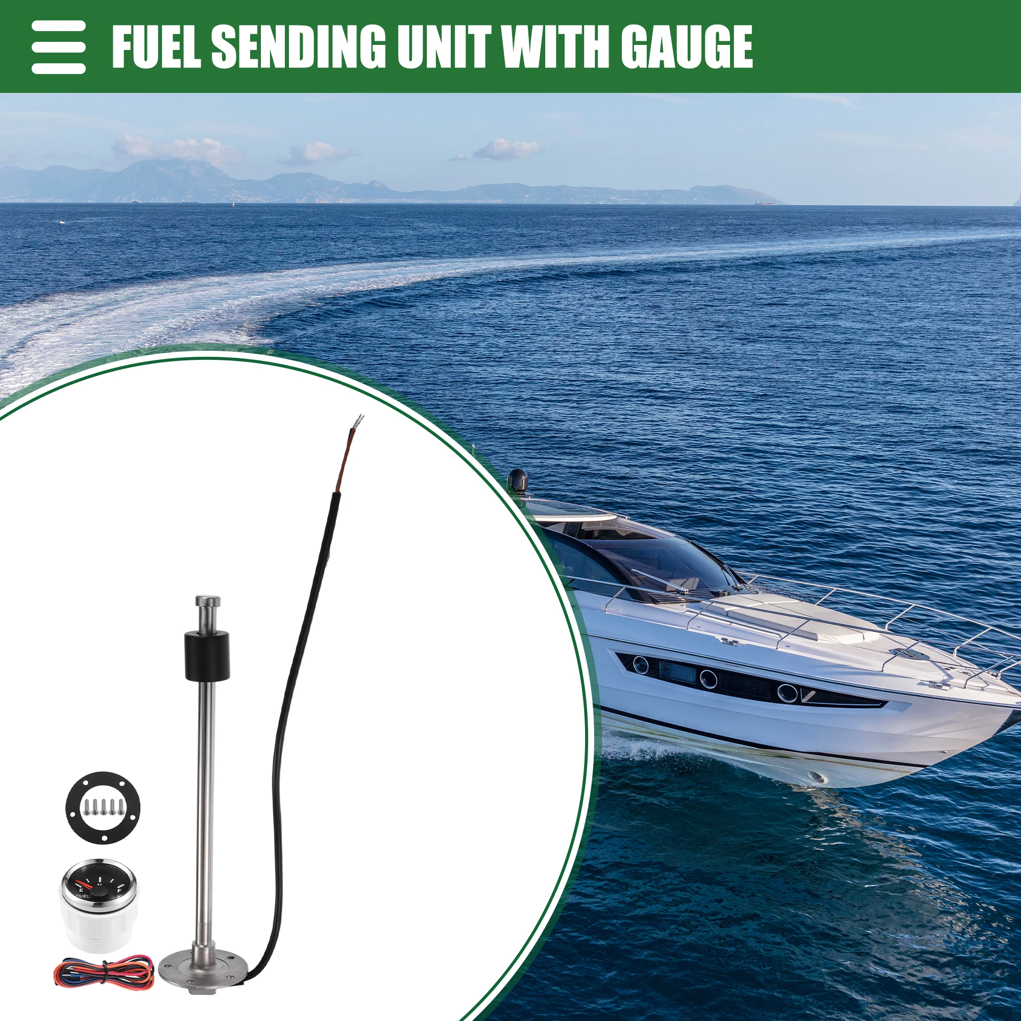 

UXCELL 1 комплект блока отправки топлива, комплект датчиков, блок отправки уровня топлива для лодки, 11 дюймов (280 мм)