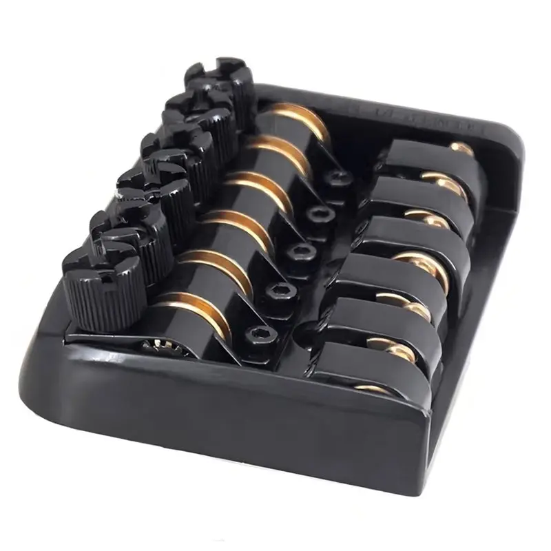 

High Quality 6 String Electric Guitar Bridge Tailpiece Fixed Headless Ball Bearing Bridge Replacement Part-[AA85 Bfdd]