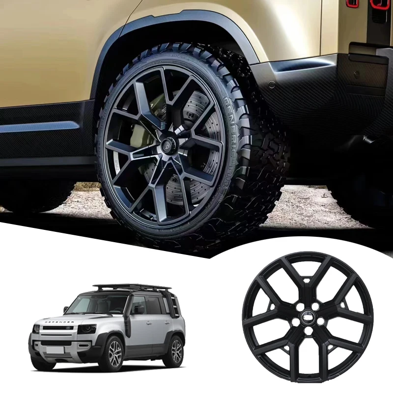 for   Luxury Forged Black 22 inch  Monoblock Rims Multi Spoke Alloy Polish Car Wheels for land rover defender