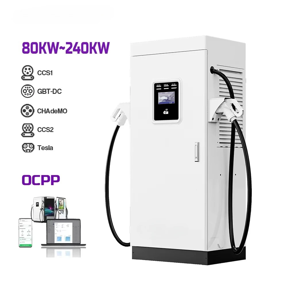 New OEM Ultra Fast 60/120/180/240KW DC Commercial EV Charging Station CHAdeMO Interface EVTAURUS JT40-B for Electric Vehicles
