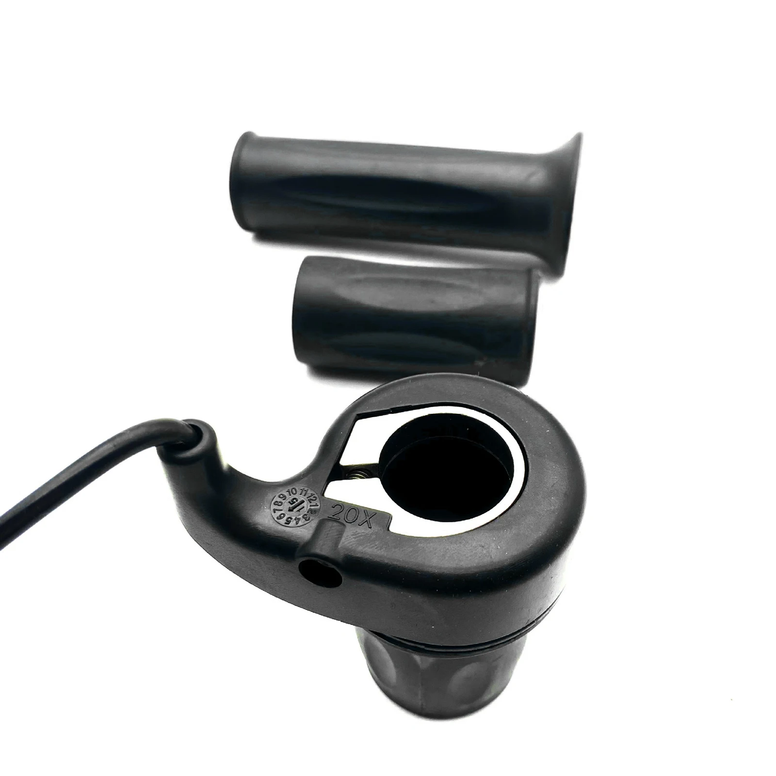 1 Stück E-Bike Halb-Drehgriff-Gashebel 24V/36V/48V/60V/72V Elektroroller Fahrrad-Gasgriff 3-Pin Stecker E-Bike Zubehör – Detail 5