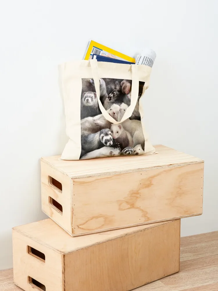 Ferrets Tote Bag حمل حقيبة نسائية للمتسوقين حقيبة نسائية للمتسوقين