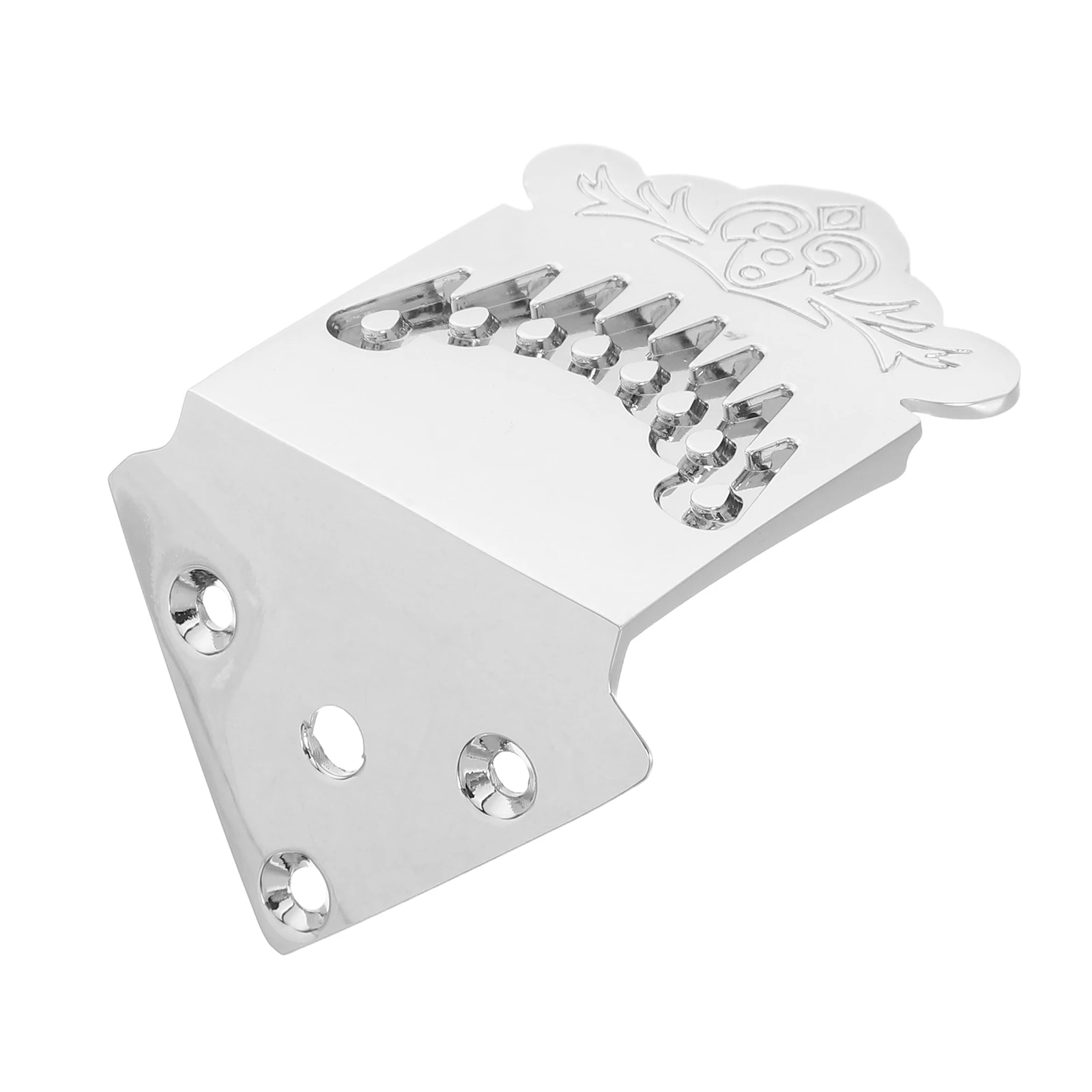 

Single Arrow Pulling Plate Mandolin Parts Replacement Tailpiece Triangle Design 8 String Bridge Useful Accessory