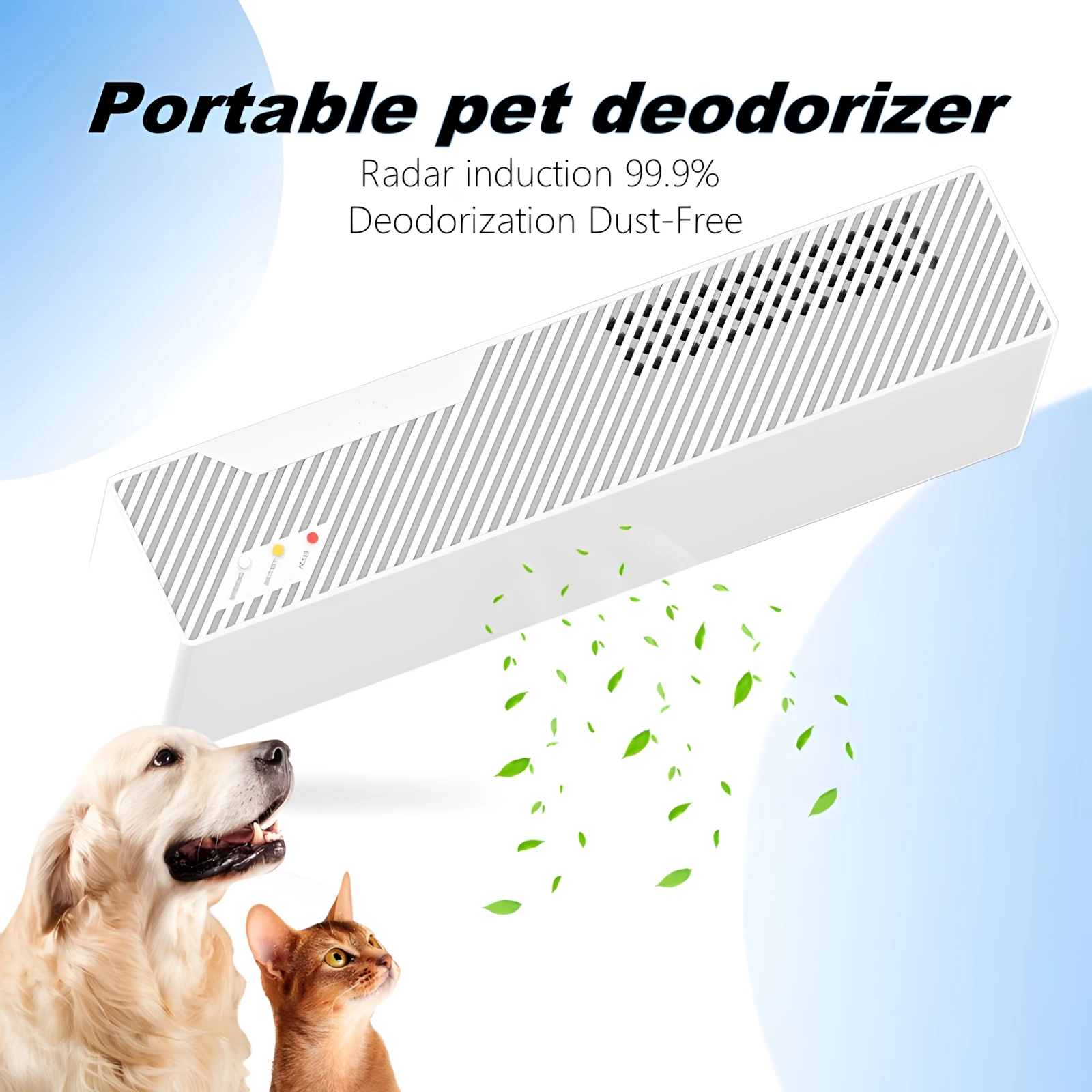 

Intelligent Cat Litter Box Deodorizer Portable Pet Odor Eliminator Electronic Eliminates Odors 99.9% Deodorization Dust-Free