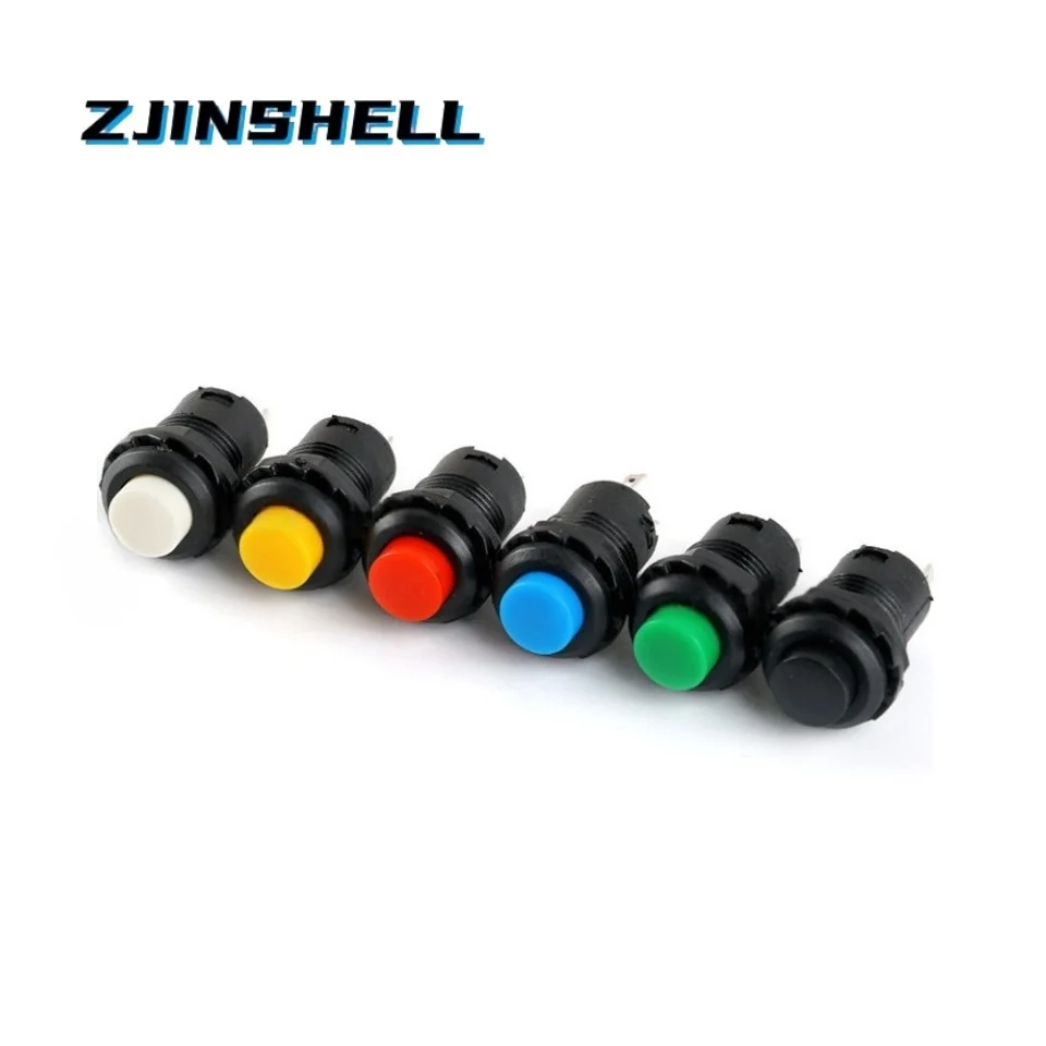 12mm Lock Latching OFF- ON Push Button Switch maintained fixed pushbutton switches Self-Lock button