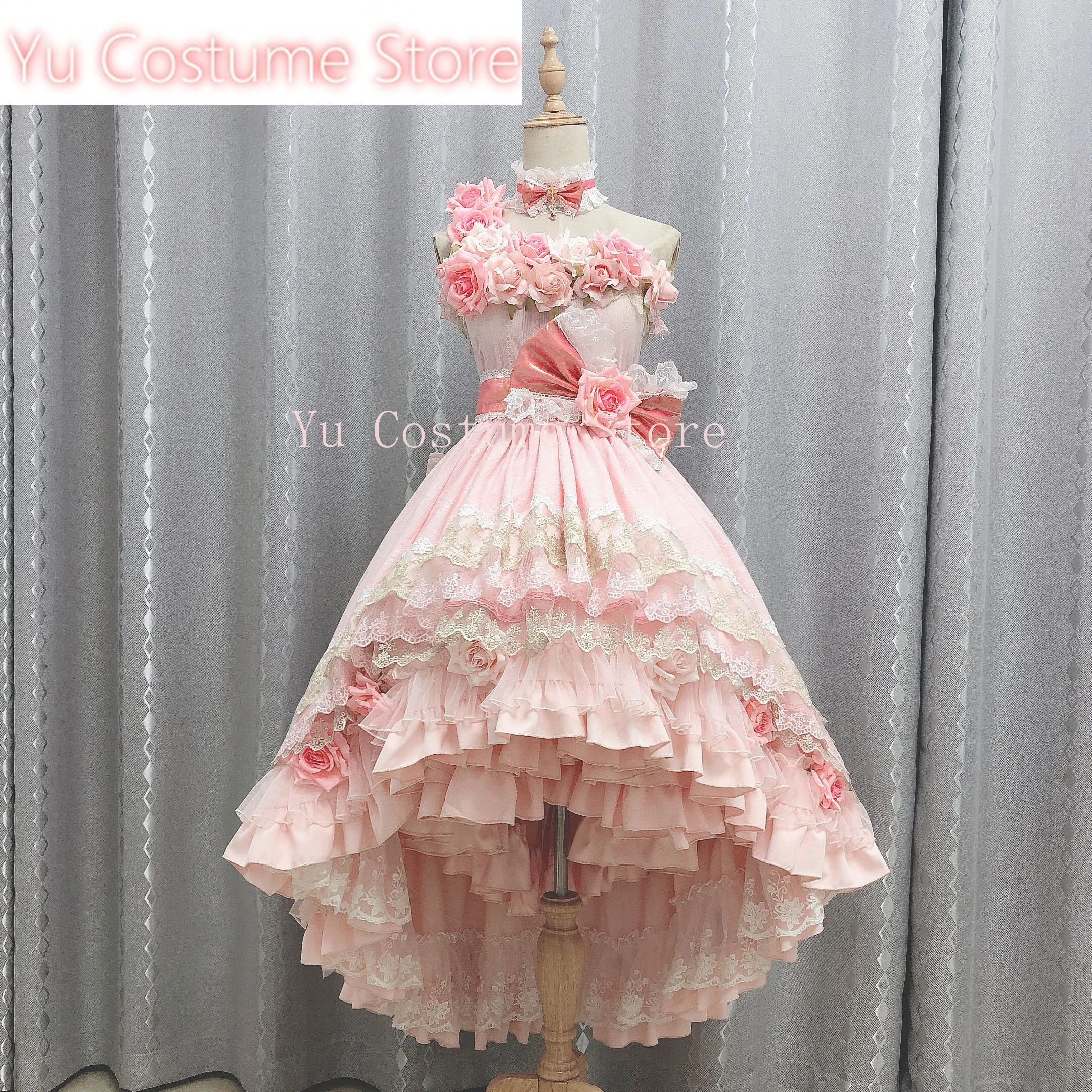 Anime! Be A Princess Someday Siya Pink Adult Dress Lovely Lolita Uniform Cosplay Costume Halloween Carnival Party Suit For Women