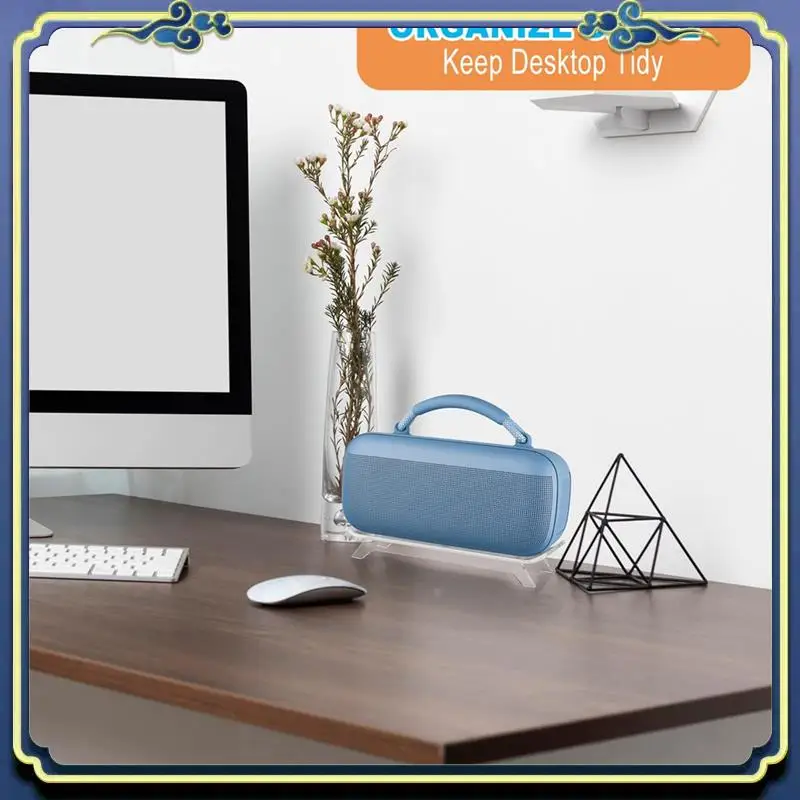 Portable Desktop Stand For Bose Soundlink Max Portable Speaker, Acrylic Speaker Holder Display Shelf Anti-Slip Base Mount