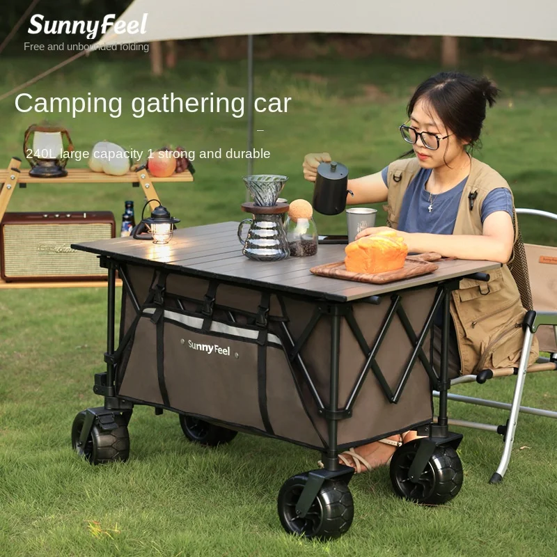 

Outdoor Portable Folding Camp Car Garden Park Utility Kids Wagon Portable Beach Trolley Cart Camping Foldable Folding Wagon