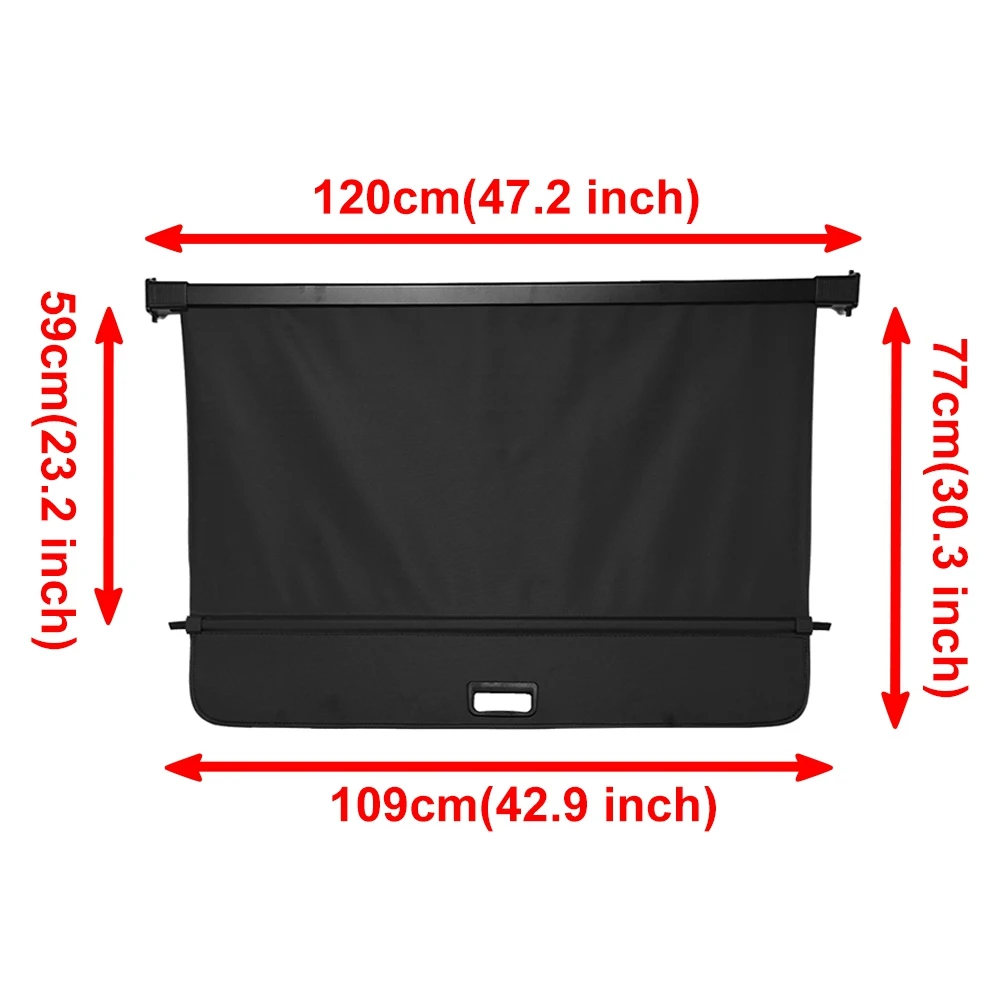 Car Interior Cargo Cover Trunk Cover Luggage Carrier Curtain Retractable Rear Trunk Curtain Fit For Volvo XC60 2018-2023