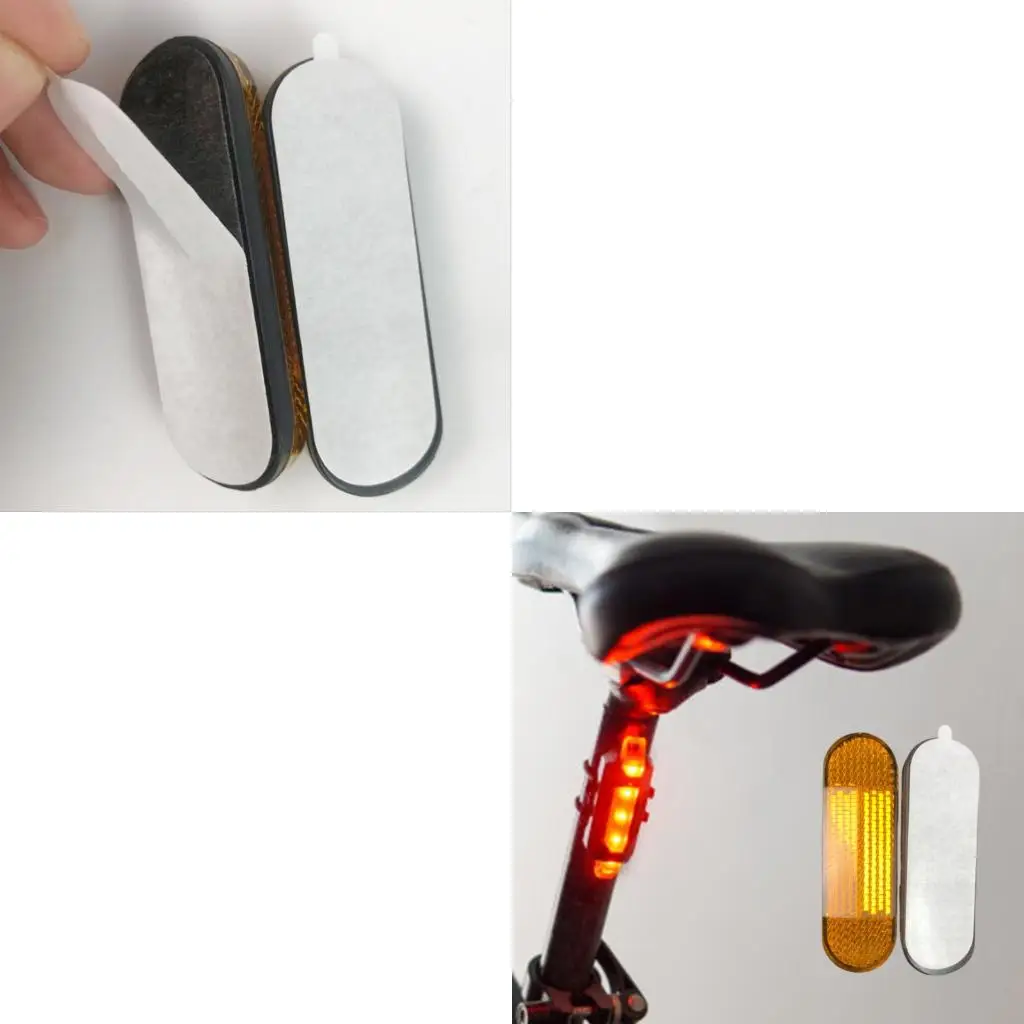 عاكسات لاصقة معتمدة للسلامة، ملصق تحذيري لشاحنة الدراجة الترابية، عاكسات تحذيرية للسلامة أثناء ركوب الدراجات الليلية