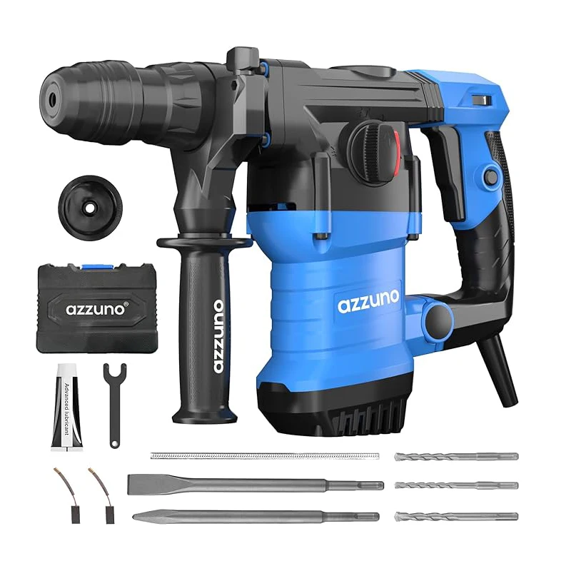 

1500W Rotary Hammer Drill 4100BPM 4Modes SDS-Plus Corded Demolition Chipping Metal Concrete Breaker Jackhammer