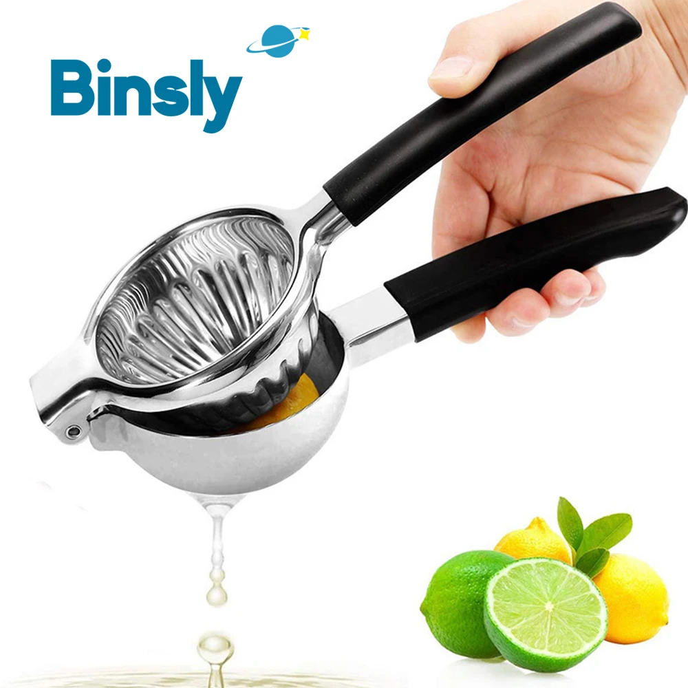 Stainless Steel Lemon Orange Manual Juicer Hand Press Citrus Squeezer for Lime Kitchen Fruit Juice Tool Easy to Use