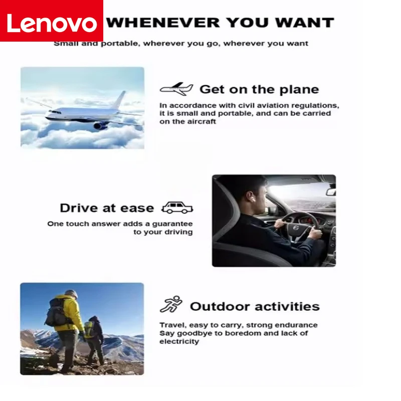 سماعات لينوفو TWS اللاسلكية بلوتوث داخل الأذن هاي فاي ستيريو بلوتوث إلغاء الضوضاء سماعة أذن رياضية صغيرة للألعاب