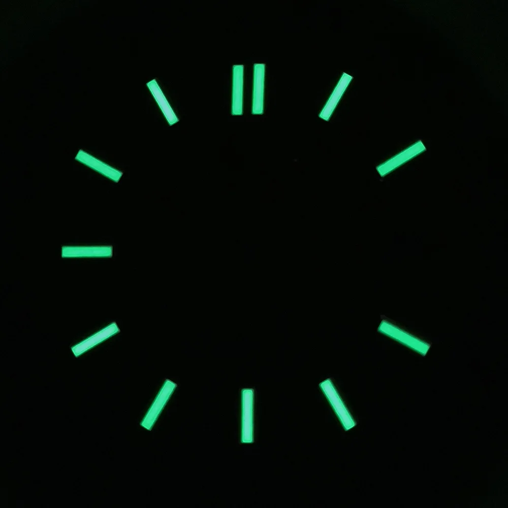 NH35 dial 30.5mm Nautilus dial Watch S dial green luminous dial Suitable for NH35 movement watch accessories Watch repair tool