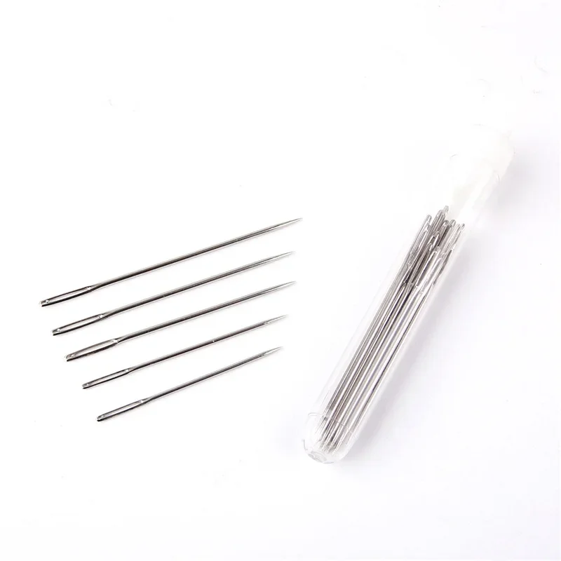 25Pcs/Lot Stainless Steel Beading Needles For Beads Threading String Jewelry Embroidery Bracelet Necklace Making Sewing Tools