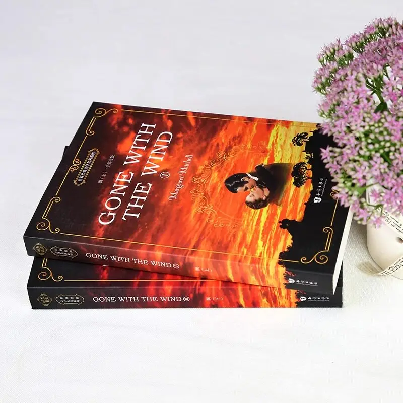 Gone with The Wind 2 Volume Set Classic American Historical Romance Novel Timeless Civil War Fiction Masterpiece Book