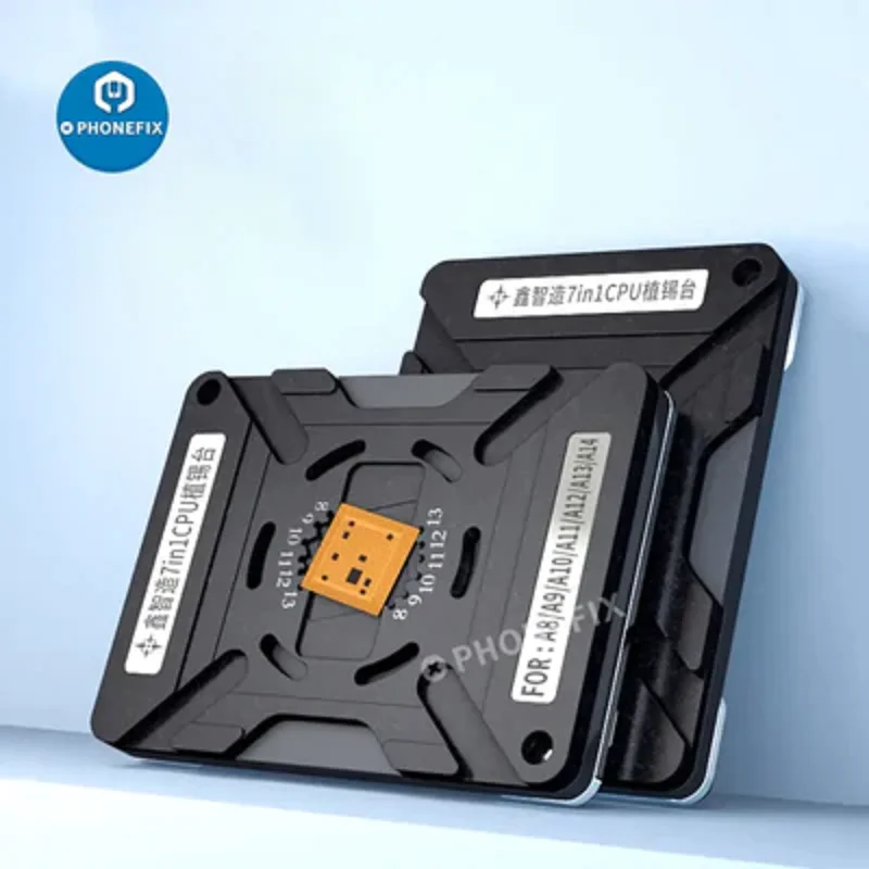 مجموعة 21 في 1 Interposer Reballing Kit XinzhiZao XZZ TR قالب القصدير للزراعة الإطار الأوسط BGA Plant Tin Platform 3D BGA Reballing Stencil لهاتف iPhone X إلى 15 Pro Max إصلاح لحام اللوحة الأم