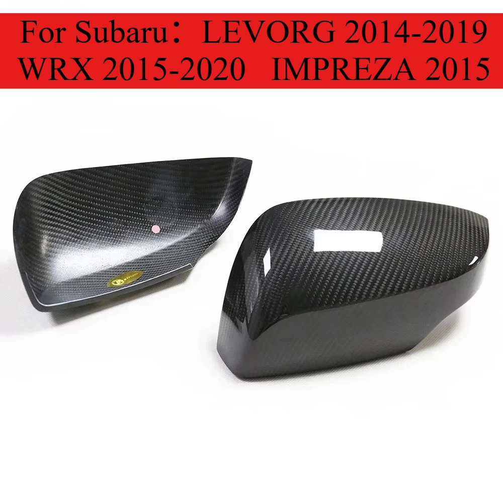 

For SUBARU WRX Dry Carbon Mirror Cover LEVORG IMPREZA 2015-2020 Carbon Fiber Rearview Door Mirror Casing Auto Parts Stick on