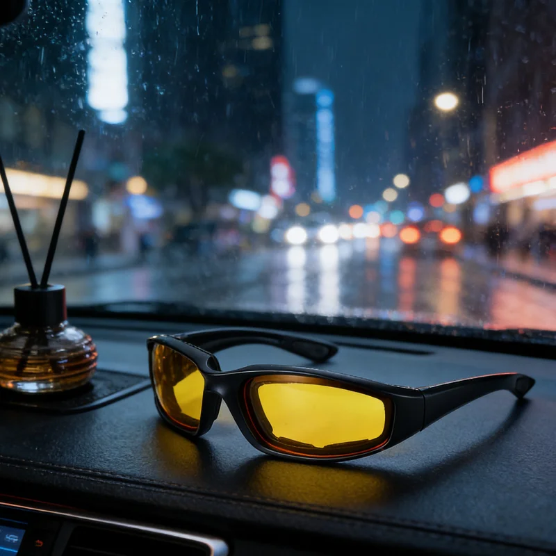 

Polarized Riding Sunglasses for Men & Women – Windproof Night Vision Goggles for Car, Motorcycle, Outdoor & Sport Cycling