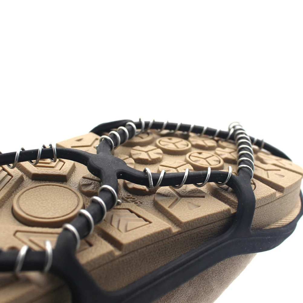 

Non slip Shoes Cover Lightweight Mountaineering Crampons Climbing Shoe Covers for Hiking Boots Mud Roads Snow Ice Rainy Days