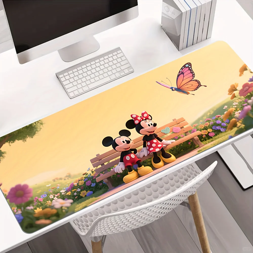

Официальный коврик для мыши Disney в рождественском стиле — нескользящая основа, 35,4x15,7 дюймов, 90x40 см, настольный коврик для офиса и игр, идеальный декор