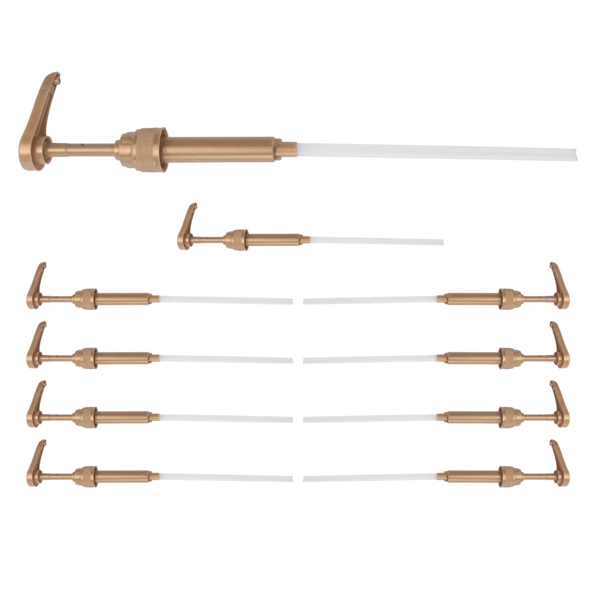 M17k 10 pçs café leite chá dispensador xarope bomba ouro dispensador de líquido para torani xarope 8ml suco garrafa dispensador bomba