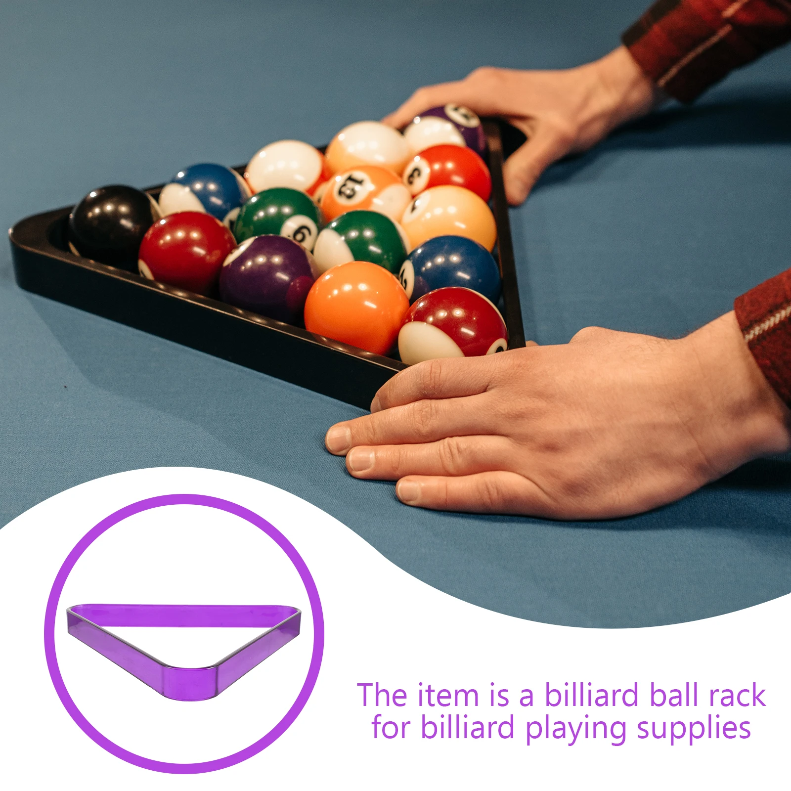 

Football Billiard Tripod Pool Table Triangle Rack PC Miniature Billiards Accessories