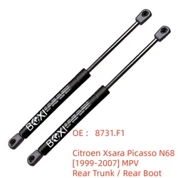 BOXI 2Pcs Rear Boot Shock Gas Spring Lift Support 8731F1 8731H9 8731L8 For Citroen Xsara Picasso N68 1999 - 2007 MPV Lift Struts