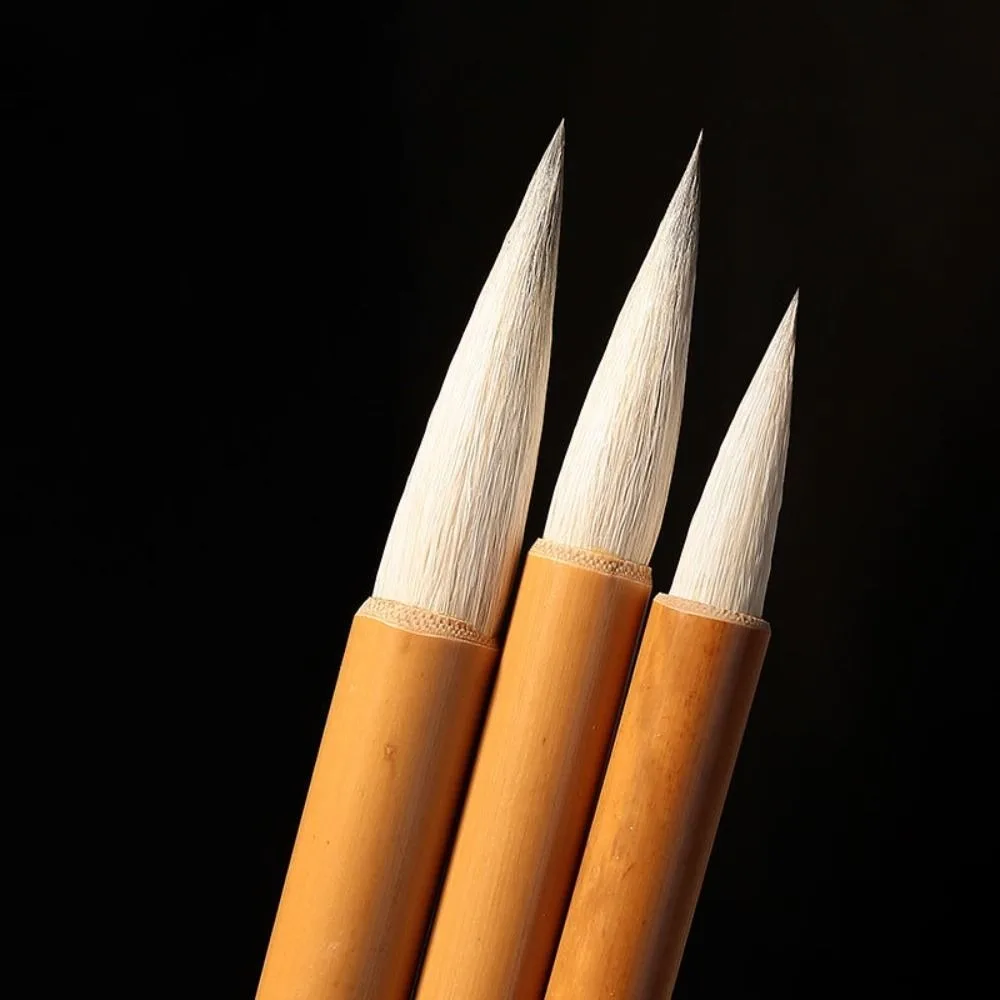 

Traditional Chinese Calligraphy Brush Oil Painting Oil Watercolor Scriptures Writing Brush Bamboo Wolf Hair Art Paint Brush