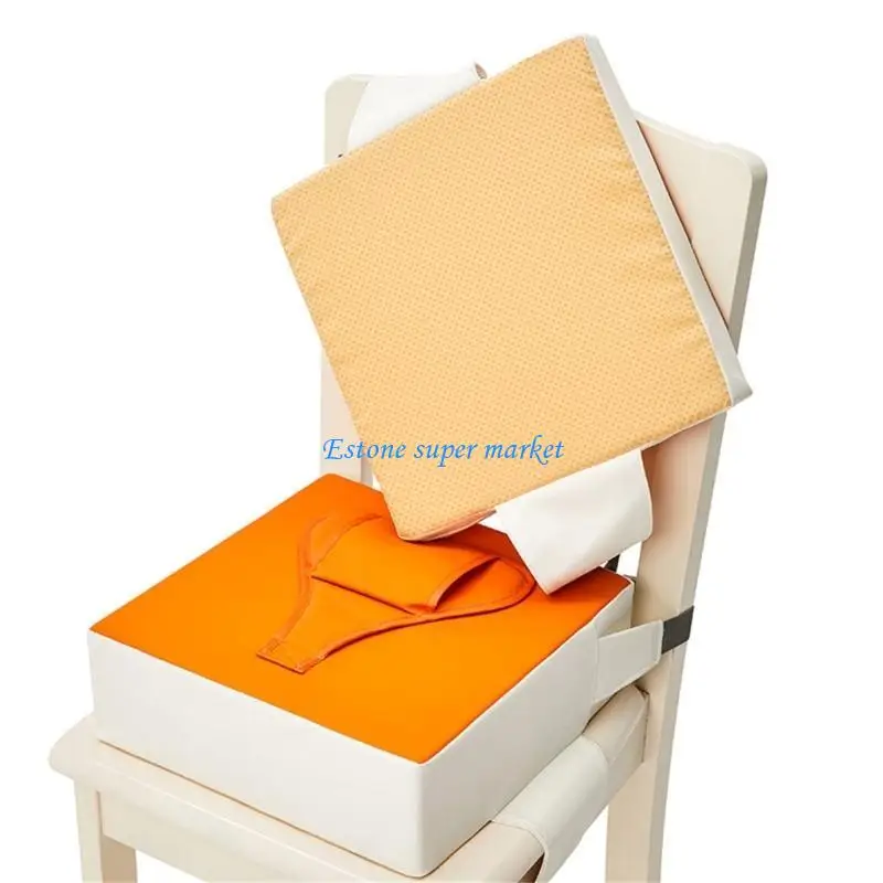 

090B Highchair Cushion Pad with Adjustable Safety Strap Belt Home Chair Pad for Baby