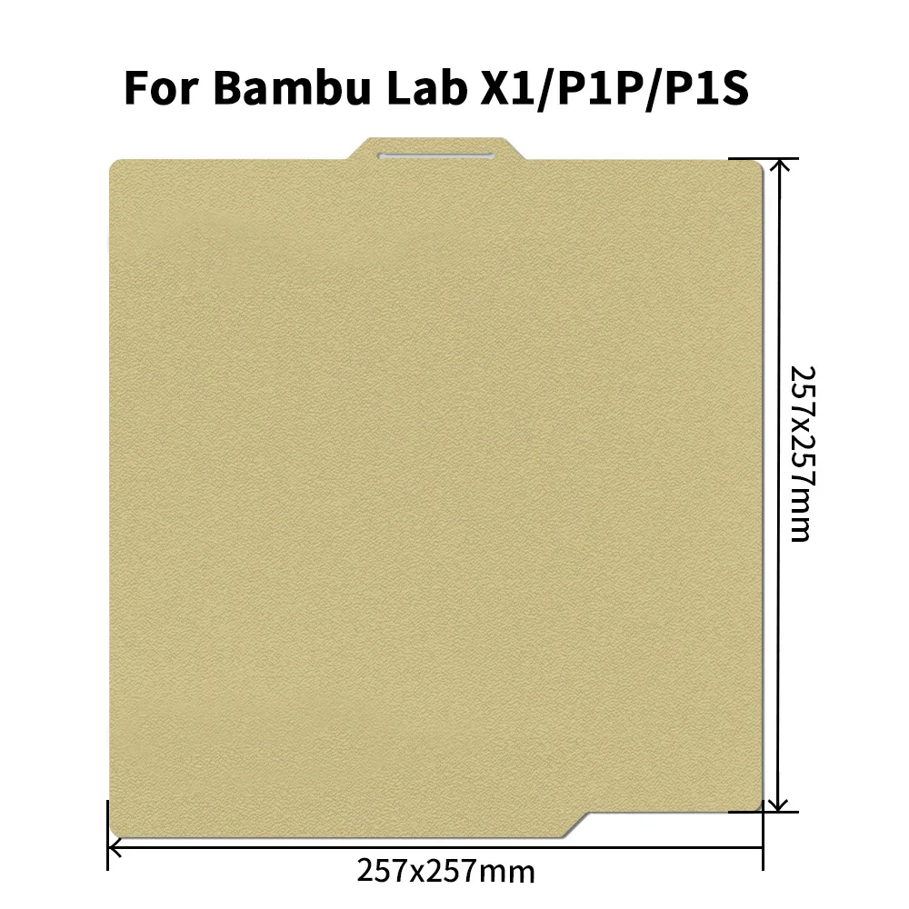 Spring Steel Build‑Plate Sheet With Removal Scraper Tool, Complete Replacement Accessory Kit For Bambu‑Lab 3D Printers