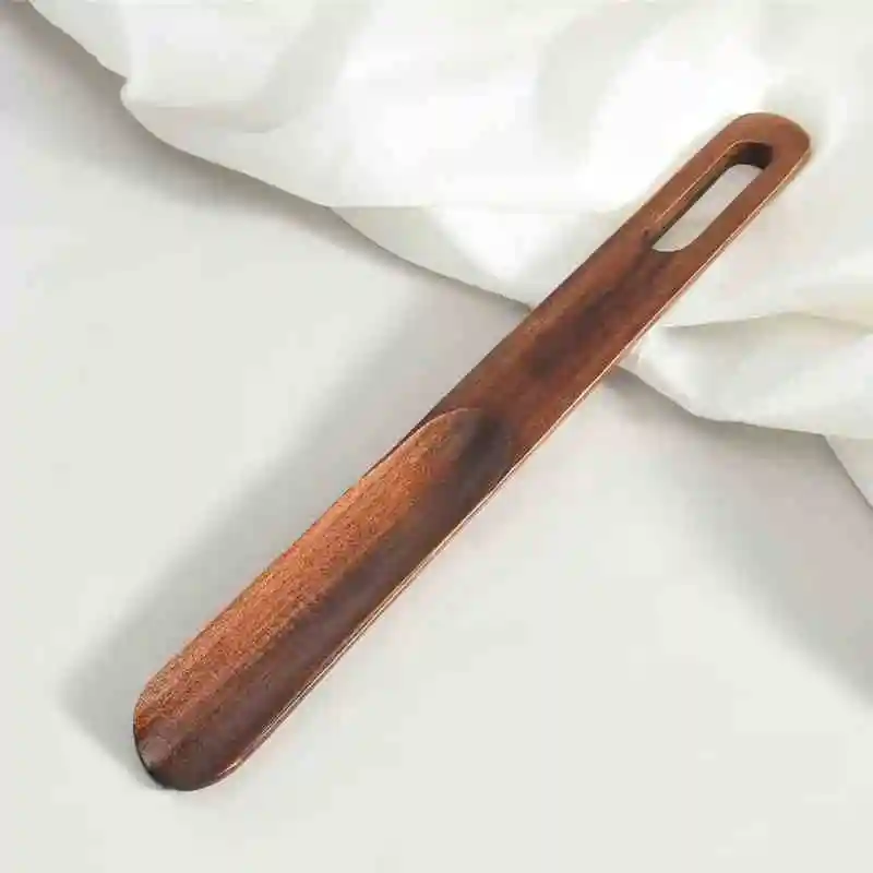 

1Pcs Pregnant Advanced Solid Wood Shoe Horns Woman 15.5-31cm Short Handle Shoehorn Elderly Shoes Spoon Home Hotel Shoe Spatula