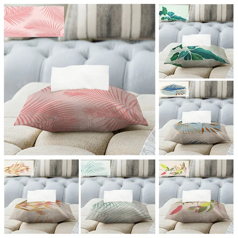 Home decor boho fabric tissue box car tissue holder tissue cover box Textiles cloth storage tissue bag nordic wipes dispenser