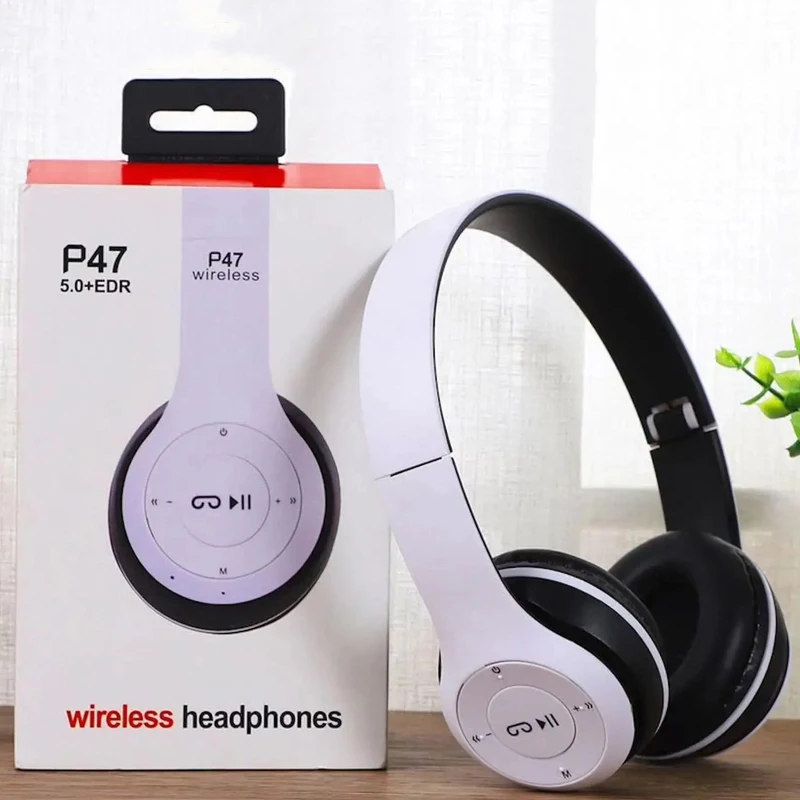 Handsfree Wireless Headphones Noise Canceling Headphone Earphone P47 headset Bluetooth HeadPhone for iPhone Huawei Samsung Redmi