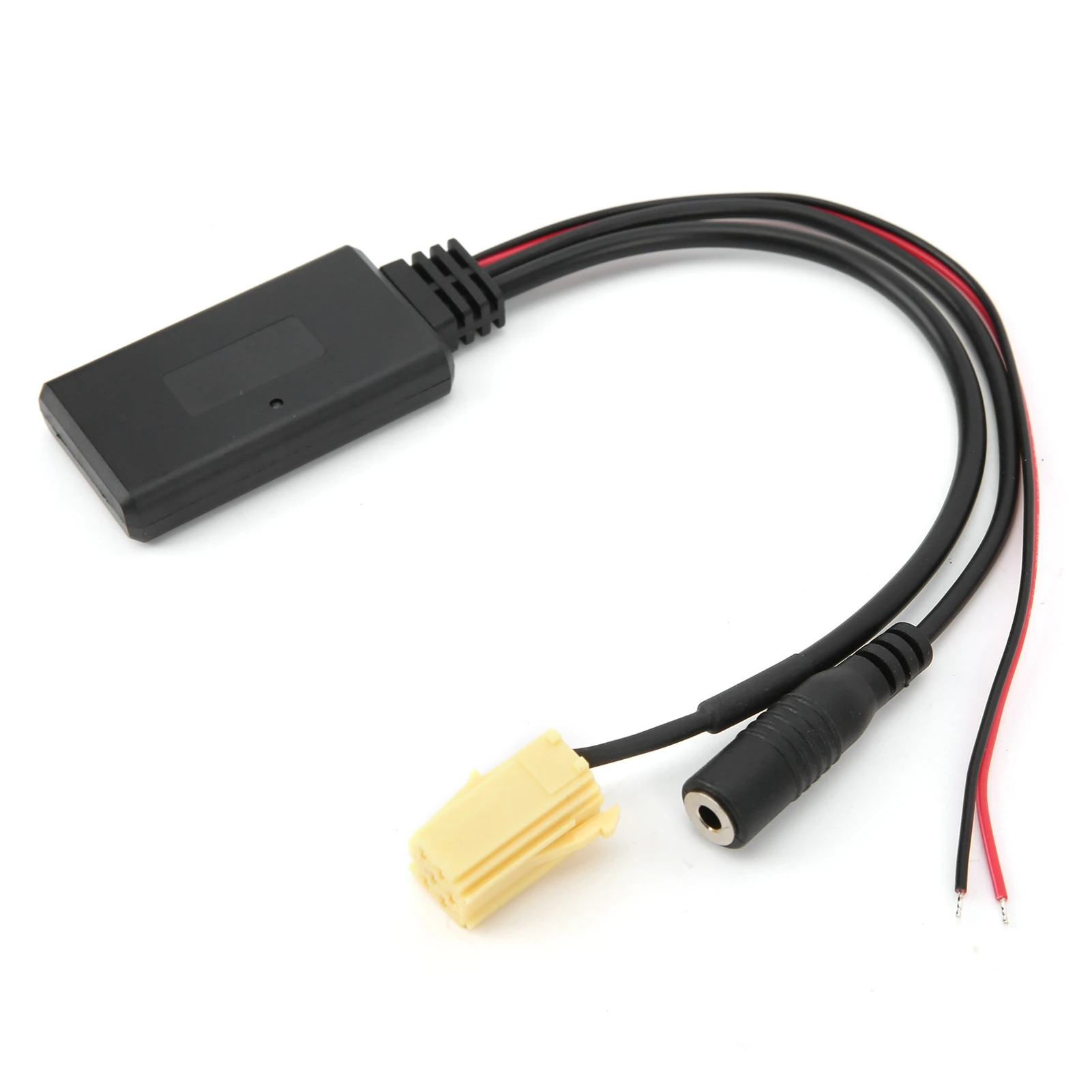Bluetooth 5.0 AUX Cable Adapter with Built-in Microphone Handsfree Replacement for Fiat 500 Grande Punto Qubo Fiorino Plug