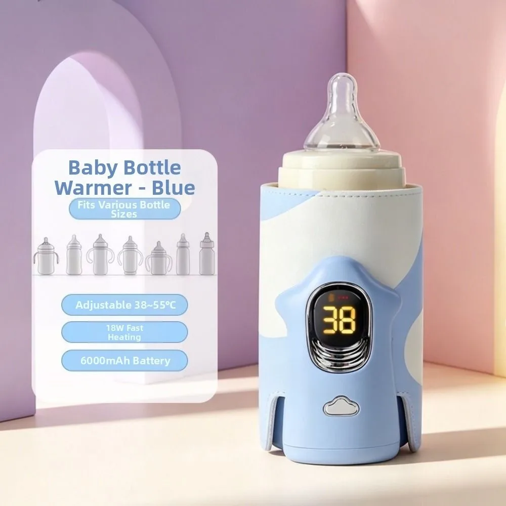 Multifunction Baby Bottle Warmer LED Display Wireless Breast Milk Warmer Insulated Accurate Temperature Control