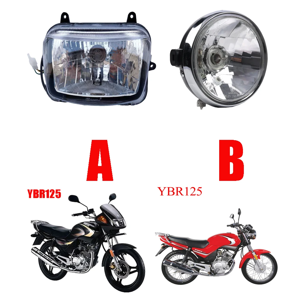 Мотоциклетный головной фонарь для Jianshe Yamaha YBR125 JYM125 YBR JYM 125cc, оригинальный подходит для мотоцикла, запасные части, передняя фара