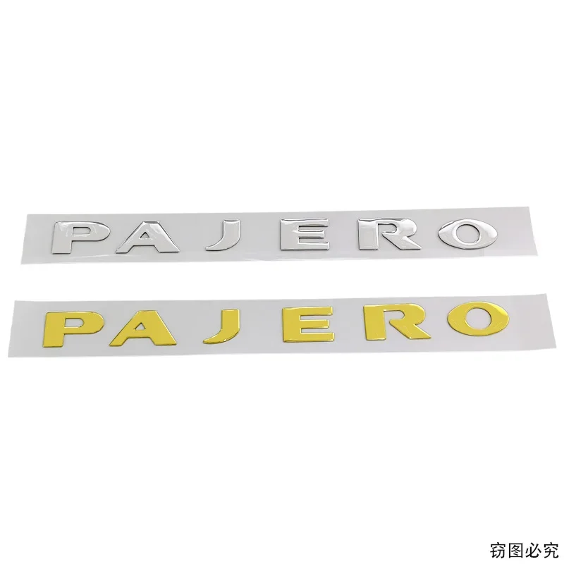 PVC 자동차 후면 트렁크 뒷문 엠블럼 배지 데칼, 미쓰비시 PAJERO V31 V32 V33 V43 3D 문자 스티커, 스타일링 장식, 31cm