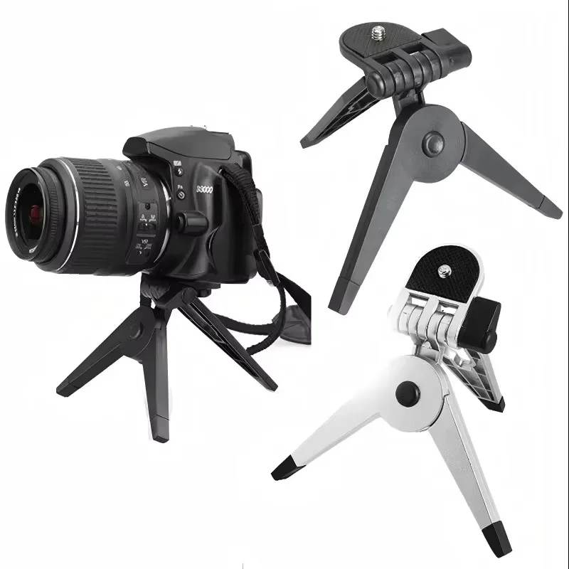 For Vlog Live Photo Use Portable Folding Tripod Stable Mini Desktop Holder For Mobile Phone Camera Foldable Camera Tripod Holder