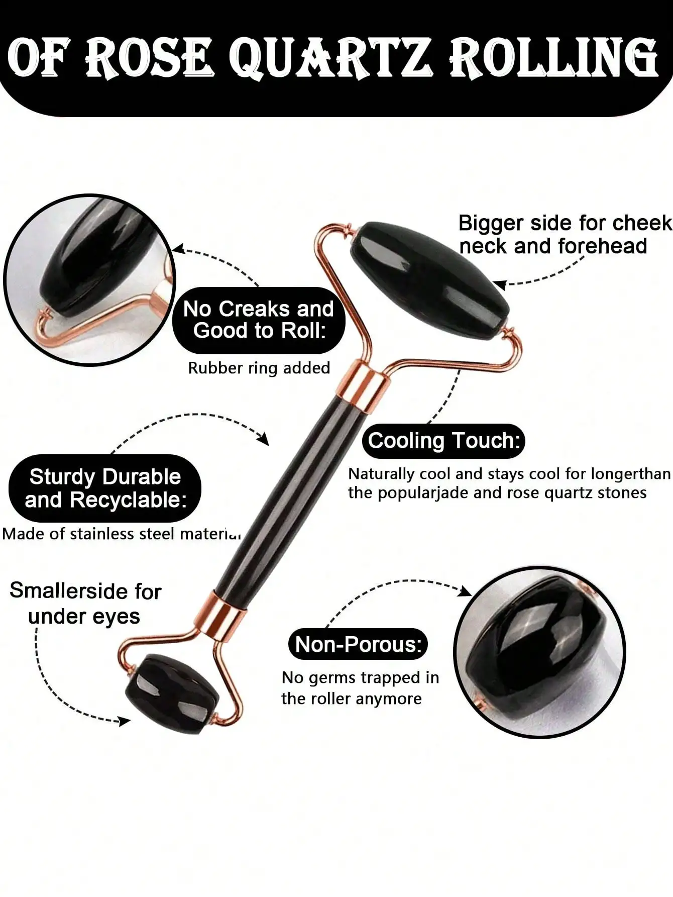 3 قطعة بكرة الوجه الجليدية غوا شا مجلس مجموعة تدليك الوجه الأسطوانة مدلك الوجه رفع أدوات الكنتوري أدوات العناية بالبشرة الجمال #2