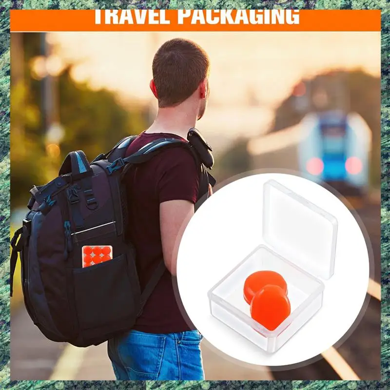 SCLS 21 paia di tappi per le orecchie per dormire Tappi per le orecchie in silicone modellabili riutilizzabili Tappi per le orecchie morbidi con cancellazione del rumore