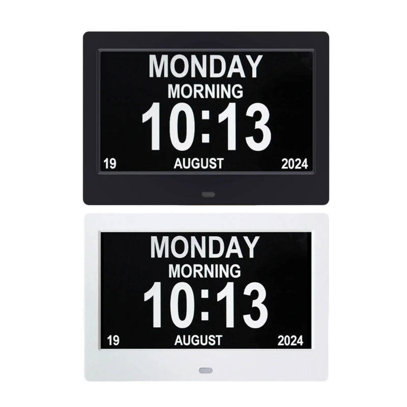 Big Display Digital Clock For Bedroom Clear Date Time Displays Elderly Friendly Plan Y5GB