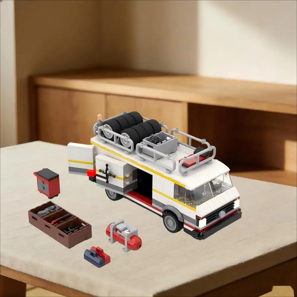 MOC-64892 Modelo de Carro Urbano Clássico S1 E2, Veículo de Transporte, Blocos de Montar 661PCS, Brinquedos de Tecnologia Modular