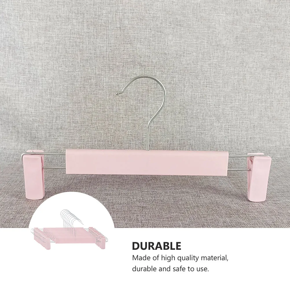 

10pcs Adjustable Pants Rack Plastic Non Hangers Extendable Pants Clip Home Laundry Storage Drying Rack