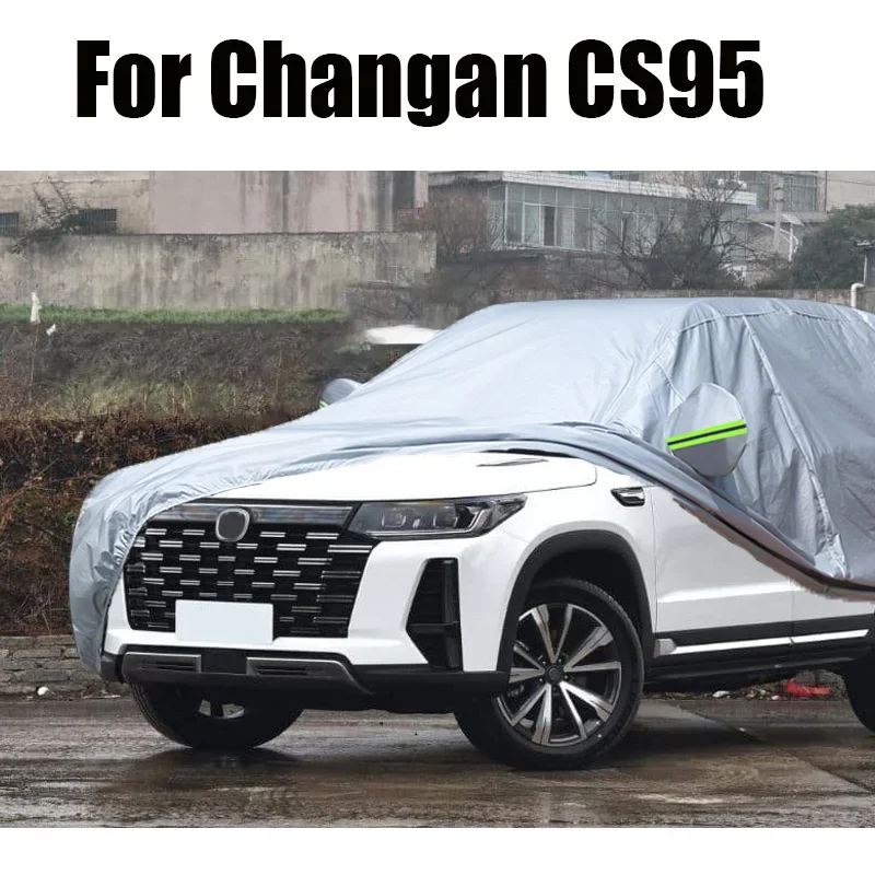 Car Cover For Changan CS95 Waterproof SUV Summer Sun Shade Anti-UV Winter Rain Snow Protection Cover All Weather Suitable