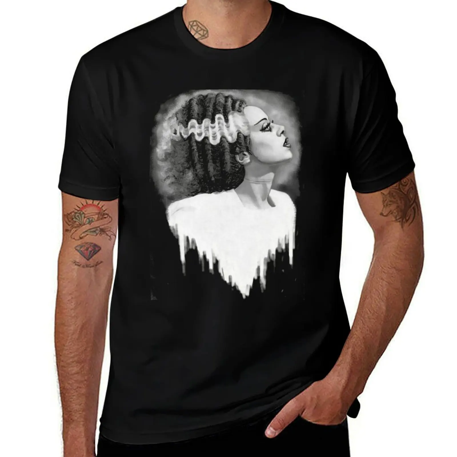 

Bride of Frankenstein T-Shirt vintage anime shirt summer 2025 quick drying mens t shirt